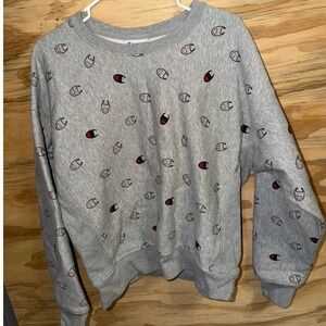Men's‎ Champion Reverse Weave Sweatshirt Large Logo